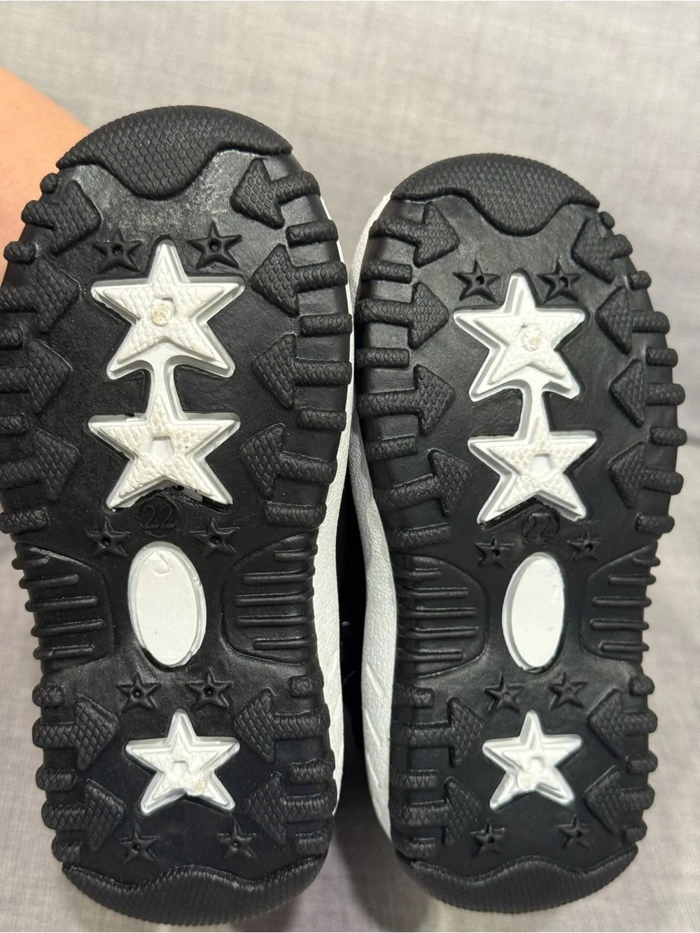 Kids Black Winter Boots with Side Zipper